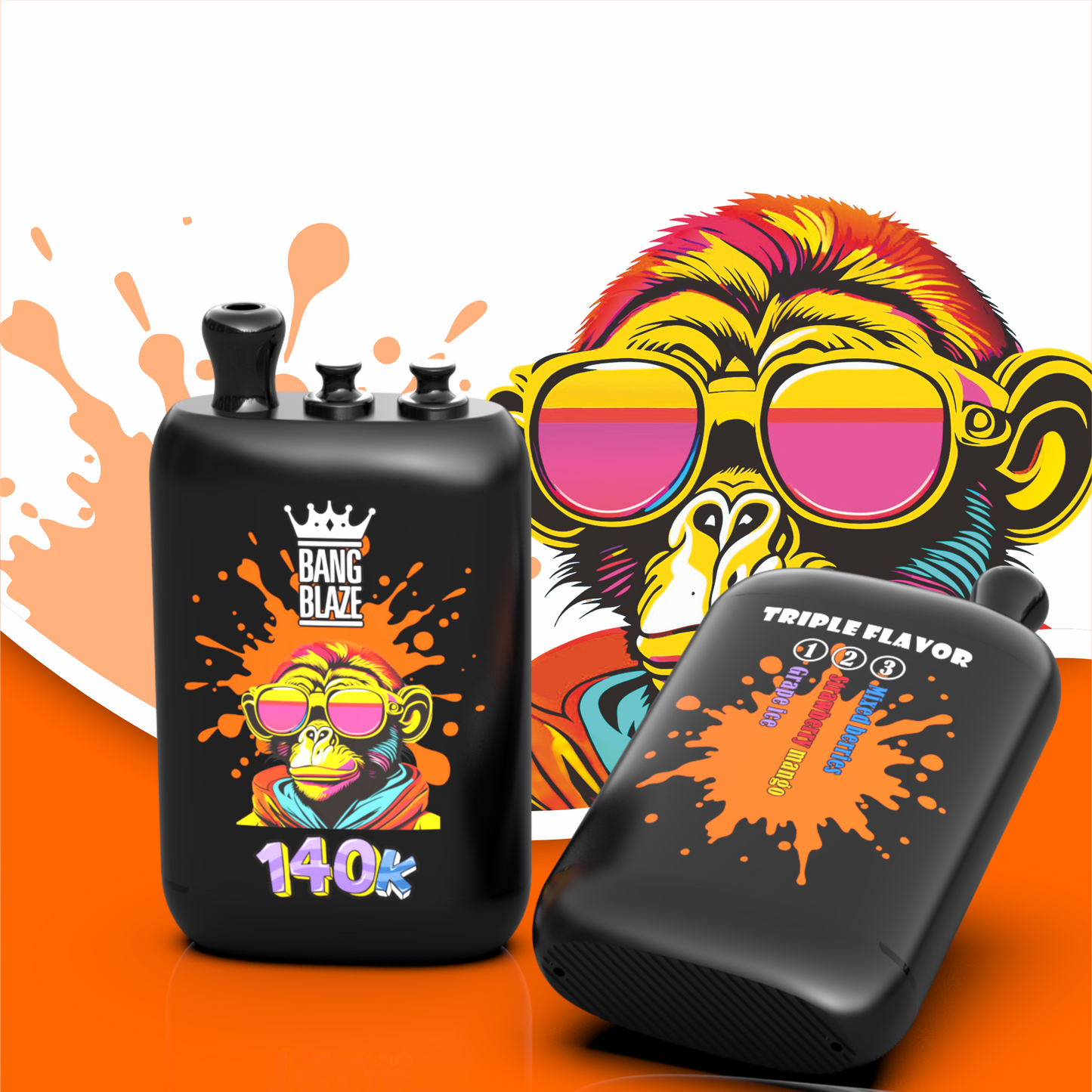 BANG BLAZE 3in1 140K(140000) PUFFS ③グレープアイス/ストロベリーマンゴー/ミックスベリー
