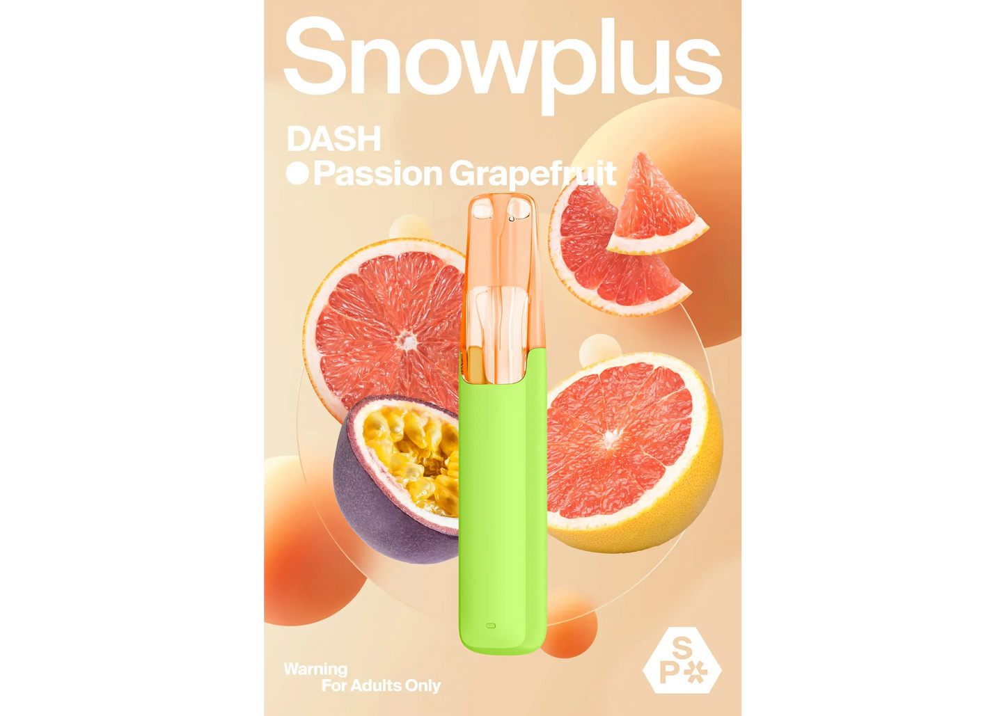 Snowplus Dash パッショングレープフルーツ(Passion Grapefruit)