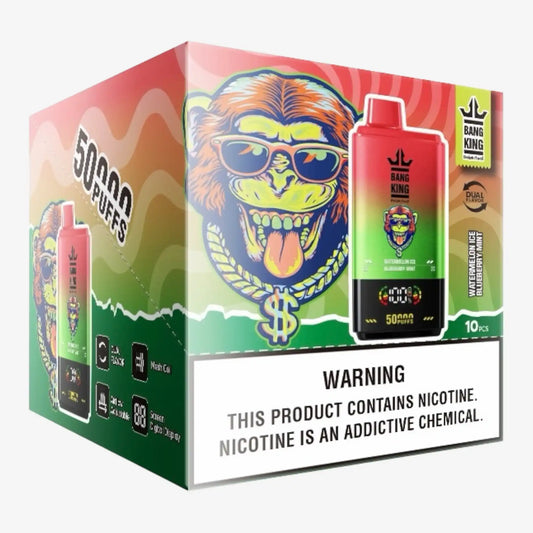 BANG KING DelphiTech® 2in1 50000 PUFFS 01 ウォーターメロンアイス/ブルーベリーミント（Watermelon Ice/Blueberry Mint）