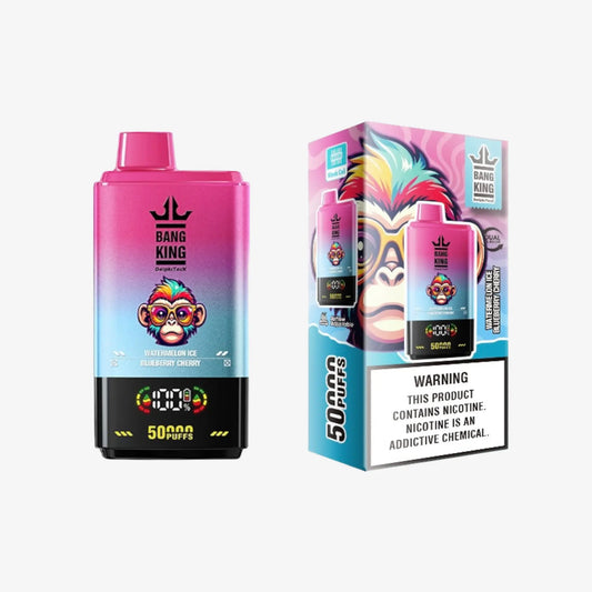 BANG KING DelphiTech® 2in1 50000 PUFFS 02 ウォーターメロンアイス/ブルーベリーチェリー（Watermelon Ice/Blueberry Cherry）