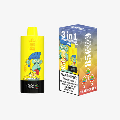 BANG KING VAPEN 3in1 85000 PUFFS 02 レモンライム（Lemon Lime）3フレーバー切替