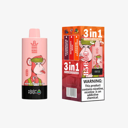BANG KING VAPEN 3in1 85000 PUFFS 03 ピンクレモネード（Pink Lemonade）3フレーバー切替
