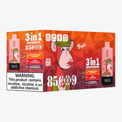 BANG KING VAPEN 3in1 85000 PUFFS 03 ピンクレモネード（Pink Lemonade）3フレーバー切替