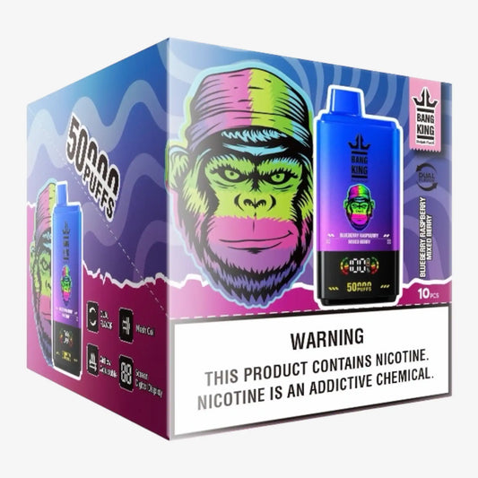 BANG KING DelphiTech® 2in1 50000 PUFFS 05 ブルーベリーラズベリー/ミックスベリー（Blueberry Raspberry/Mixed Berry）