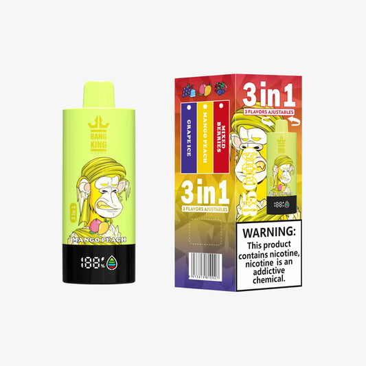 BANG KING VAPEN 3in1 85000 PUFFS 08 マンゴーピーチ（Mango Peach）3フレーバー切替
