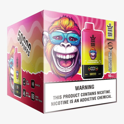 BANG KING DelphiTech® 2in1 50000 PUFFS 09 ストロベリーマンゴー/ウォーターメロンバブルガム（Strawberry Mango/Watermelon Bubble Gum）