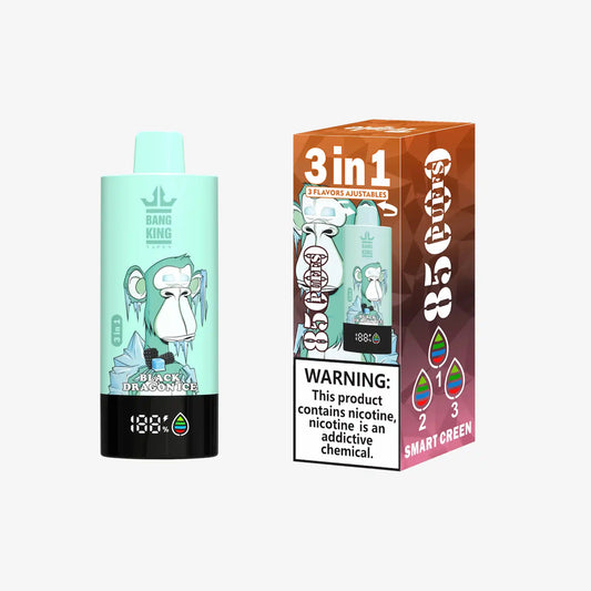 BANG KING VAPEN 3in1 85000 PUFFS 09 ブラックドラゴンアイス（Black Dragon Ice）3フレーバー切替