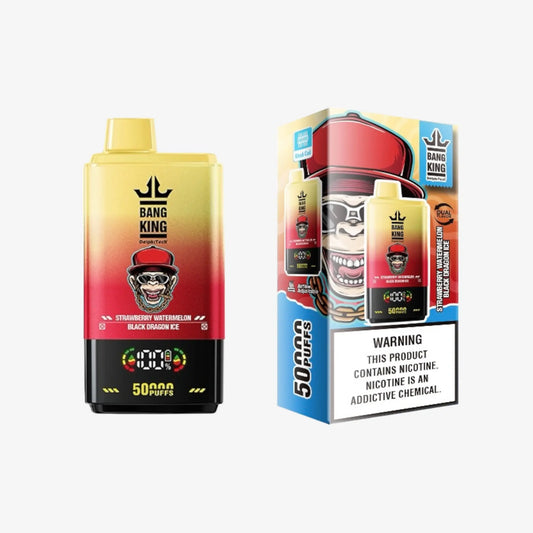 BANG KING DelphiTech® 2in1 50000 PUFFS 11 ストロベリーウォーターメロン/ブラックドラゴンアイス（Strawberry Watermelon/Black Dragon Ice）