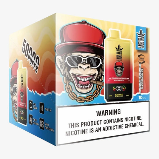 BANG KING DelphiTech® 2in1 50000 PUFFS 11 ストロベリーウォーターメロン/ブラックドラゴンアイス（Strawberry Watermelon/Black Dragon Ice）