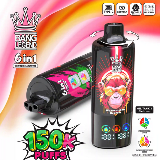 BANG LEGEND 6in1 150K(150000) PUFFS　④スイカアイス/スイカベリー/ストロベリースイカ