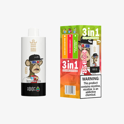 BANG KING VAPEN 3in1 85000 PUFFS 16 ライチアイス（Lychee Ice）3フレーバー切替