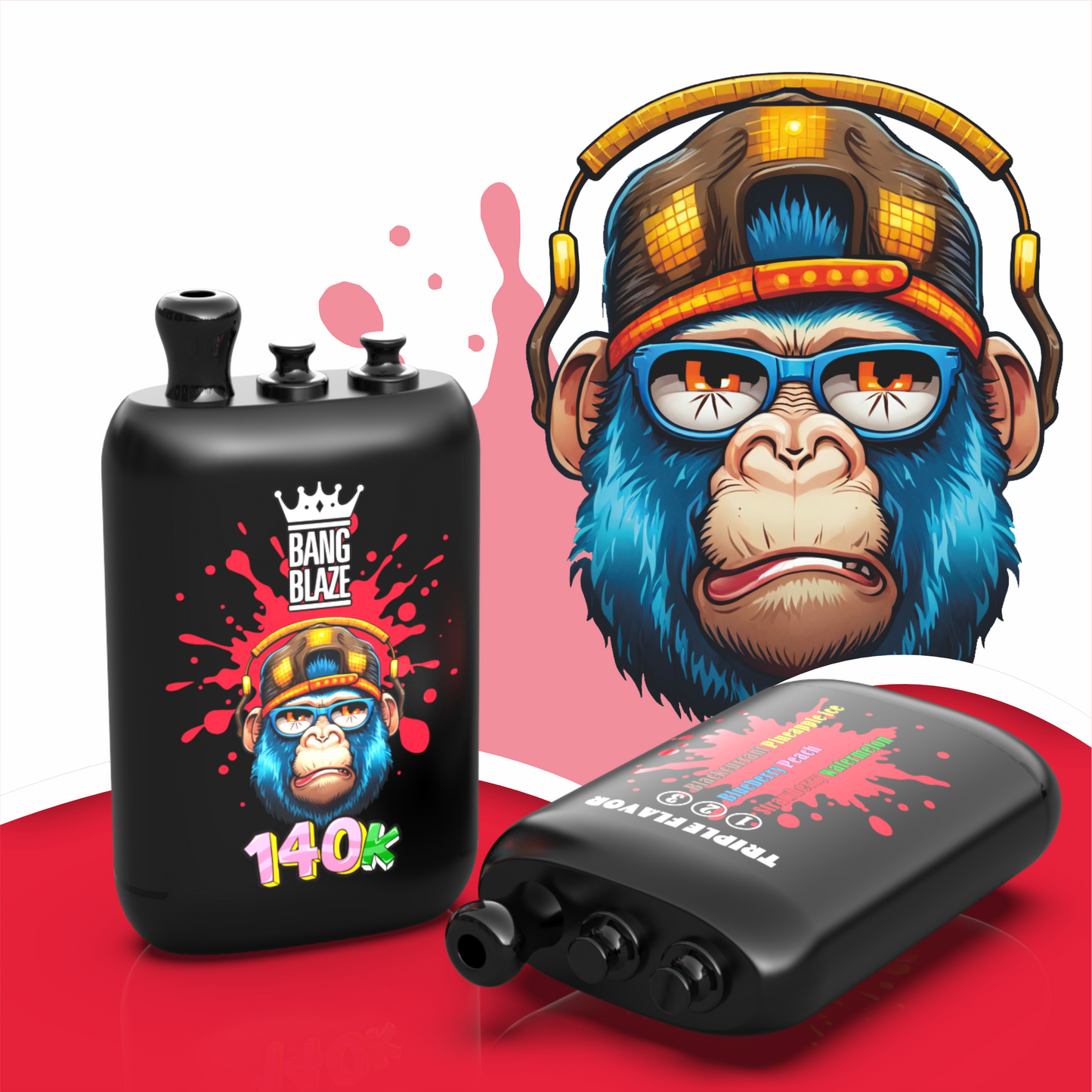 BANG BLAZE 3in1 140K(140000) PUFFS　⑥ストロベリースイカ/ブルーベリーピーチ/カシスパイナップルアイス