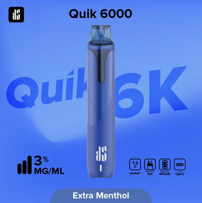 KS Quik 6000 Puffs エクストラメンソール（Extra Menthol）