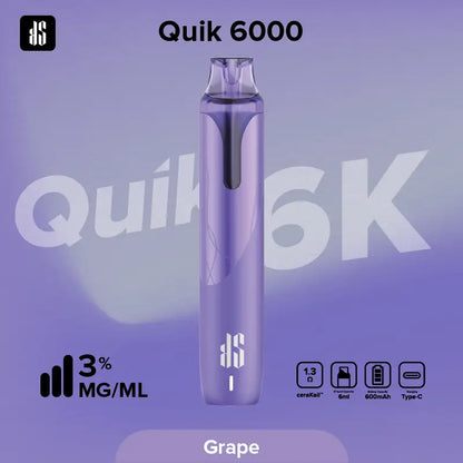 KS Quik 6000 Puffs グレープ（Grape）