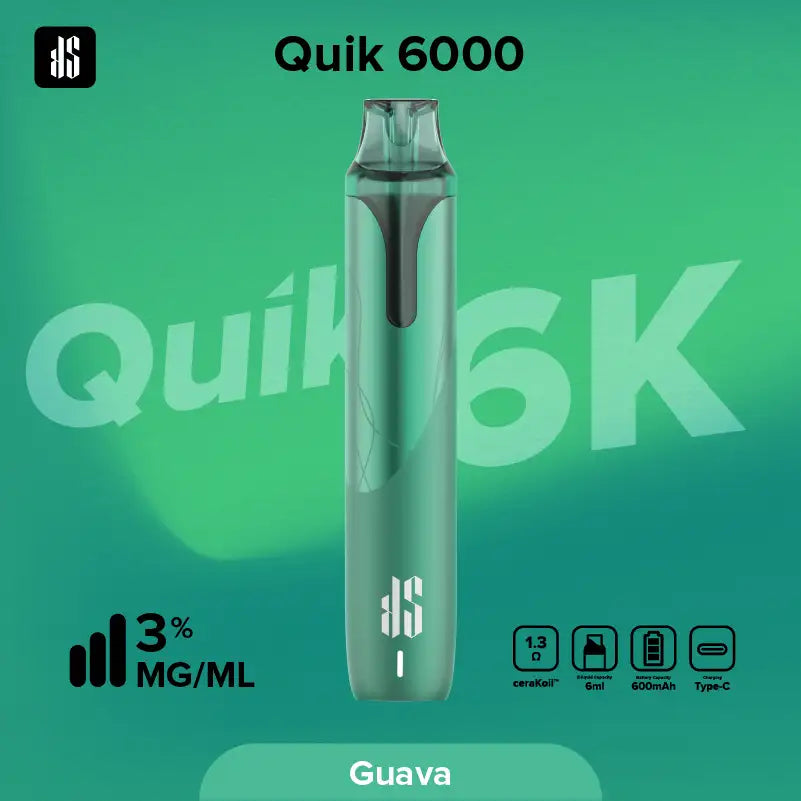 KS Quik 6000 Puffs グアバ（Guava）