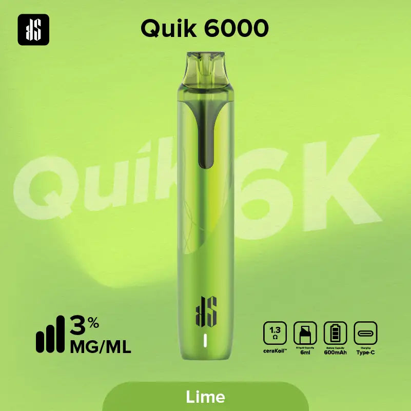 KS Quik 6000 Puffs ライム（Lime）
