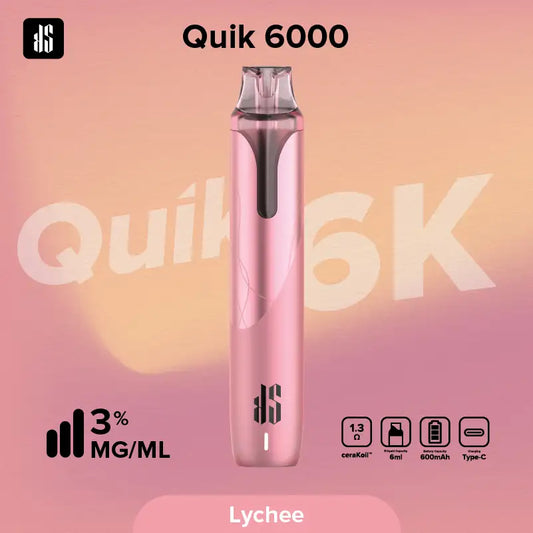 KS Quik 6000 Puffs ライチ（Lychee）