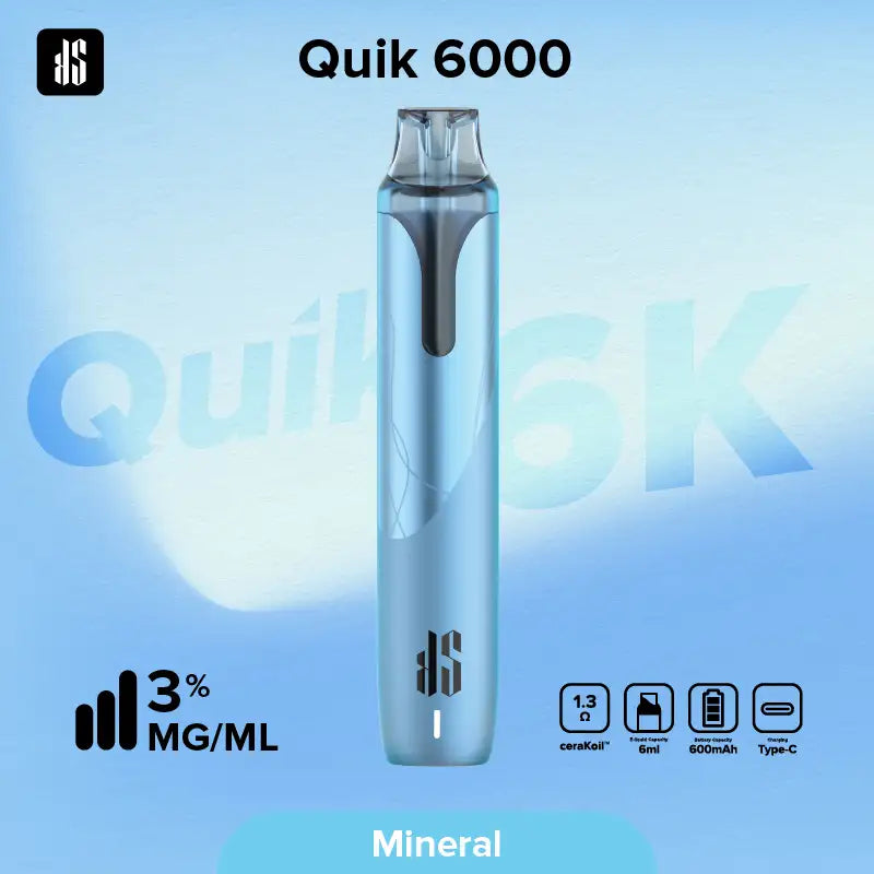KS Quik 6000 Puffs ミネラルウォーター（Mineral）