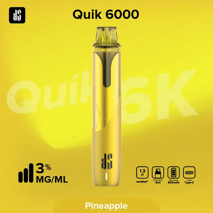KS Quik 6000 Puffs パイナップル（Pineapple）