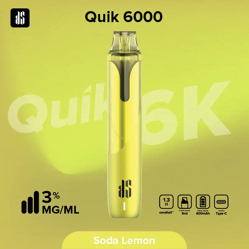 KS Quik 6000 Puffs ソーダレモン（Soda Lemon）