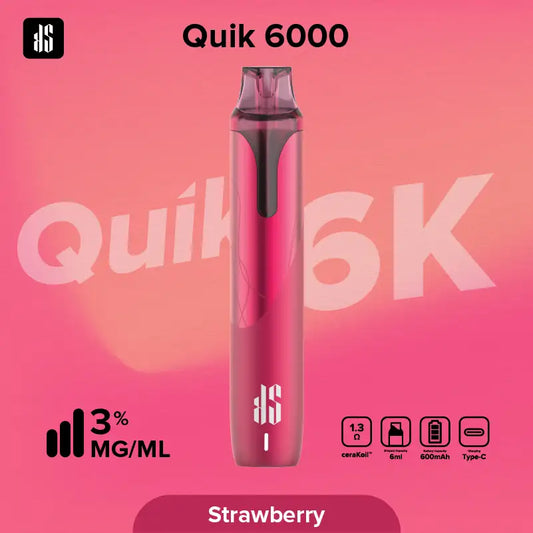 KS Quik 6000 Puffs ストロベリー（Strawberry）