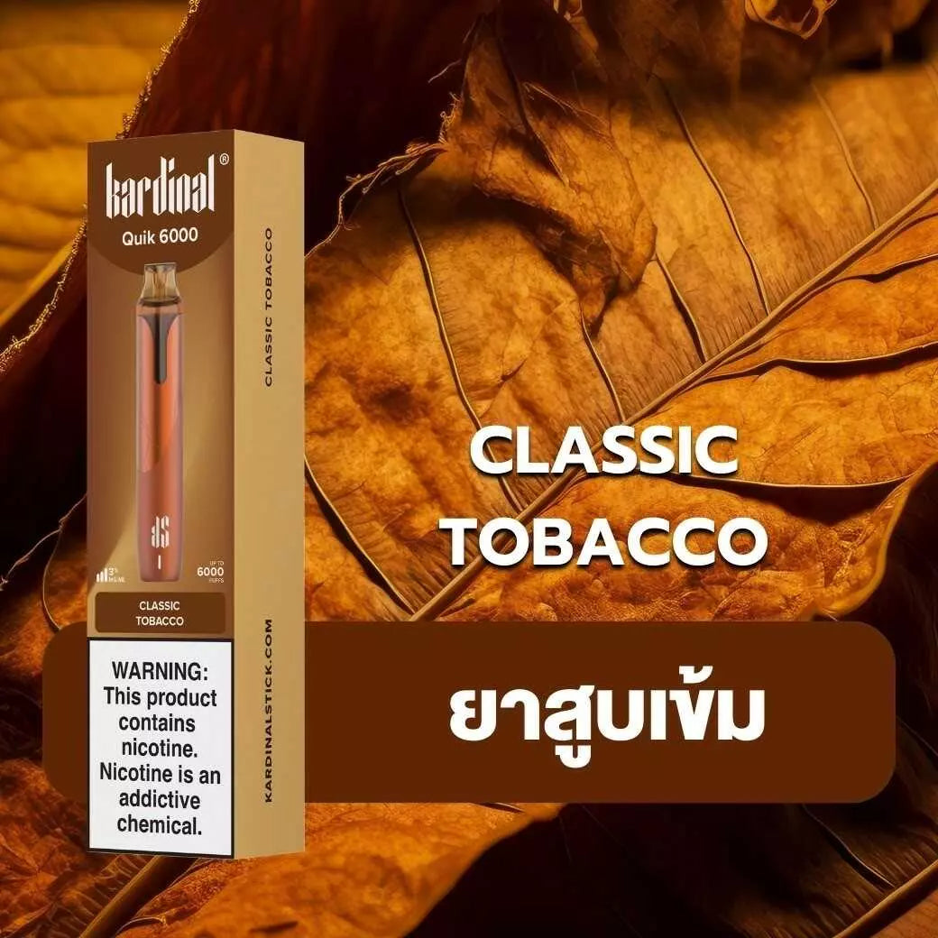 KS Quik 6000 Puffs クラシックタバコ（Classic Tobacco）