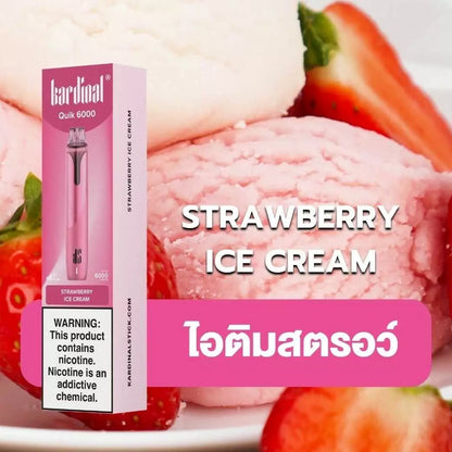 KS Quik 6000 Puffs ストロベリーアイスクリーム（Strawberry Ice Cream）