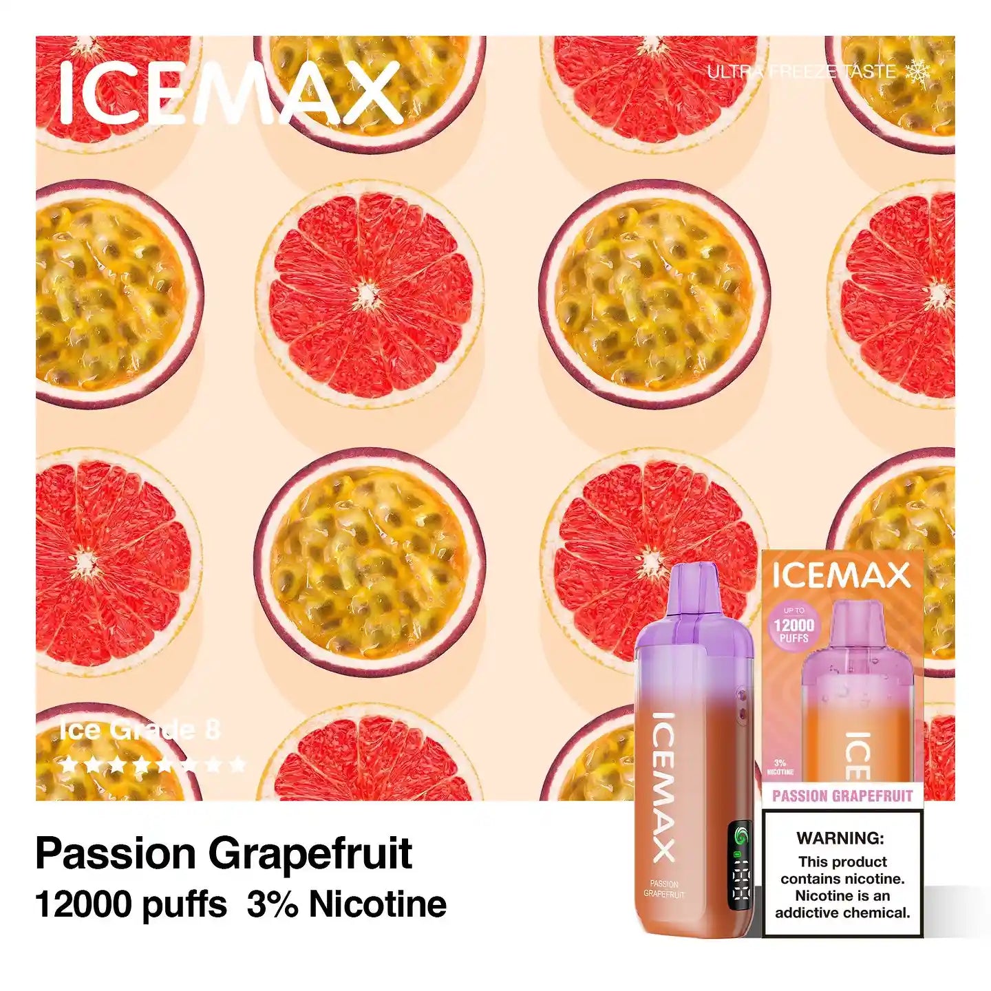 ICEMAX パッション グレープフルーツ（Passion Grapefruit）